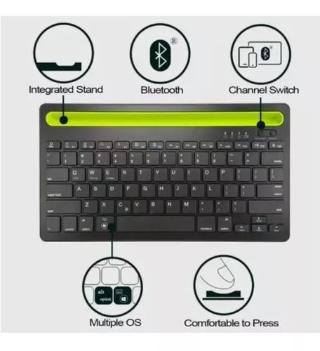 Teclado bluetooth tablet - IPAD 2 canal </br> # ID: 304