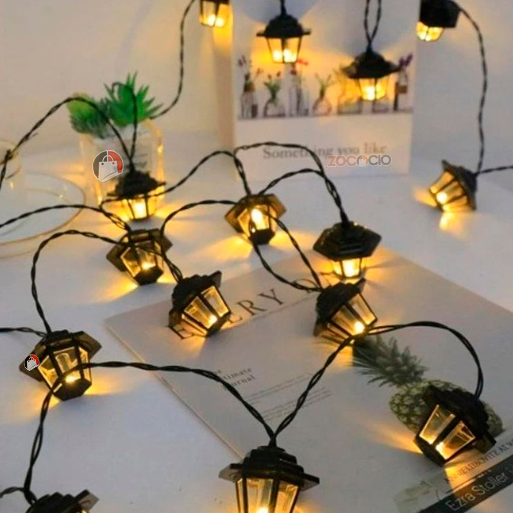 Luces Navideñas Retro Farolitos Solar </br> # ID: 325