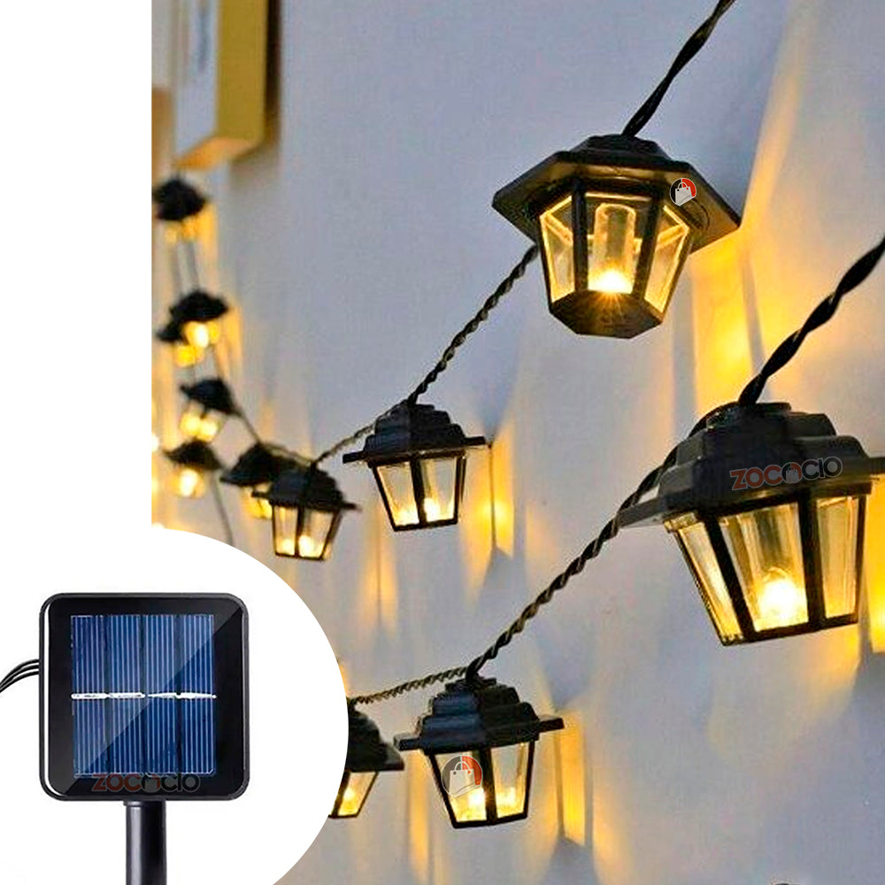 Luces Navideñas Retro Farolitos Solar </br> # ID: 325