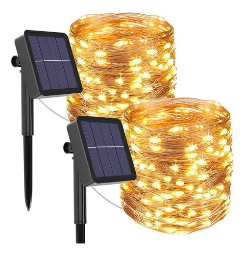 Cadena luces solares 12 metros LAM001 # ID: 328